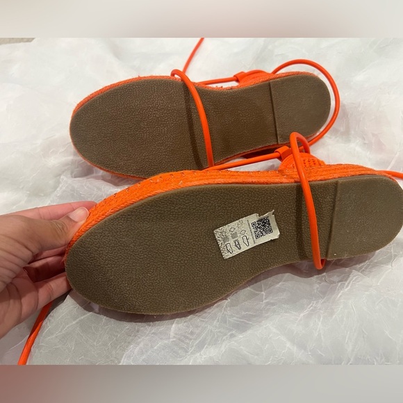 ASOS Bright Orange Espadrille Flats - Picture 4 of 4